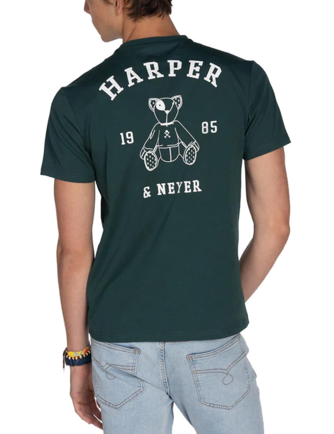 Camiseta Harper&Neyer Arthur verde manga corta para hombre