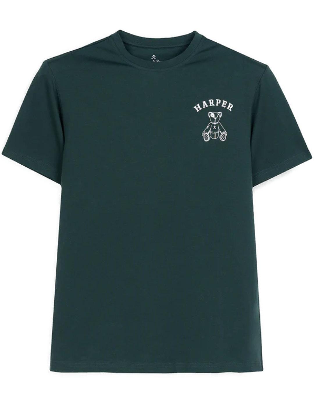 Camiseta Harper&Neyer Arthur verde manga corta para hombre