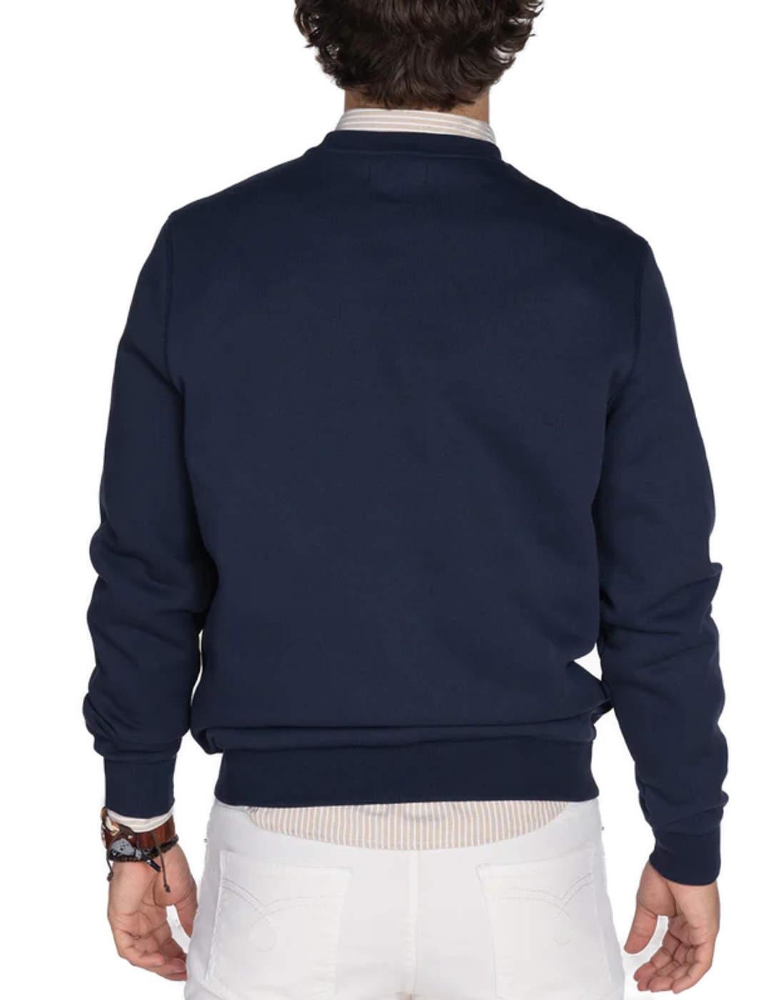 Sudadera Harper&Neyer New Englad azul sin capucha de hombre