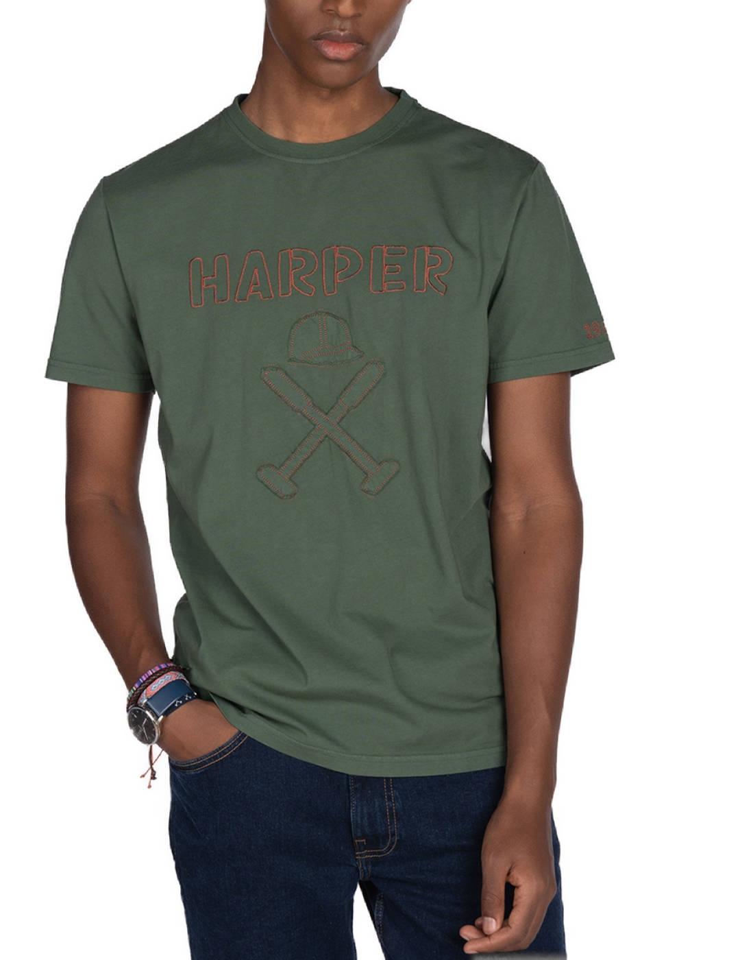 Camiseta Harper&Neyer Chelly verde manga corta para hombre