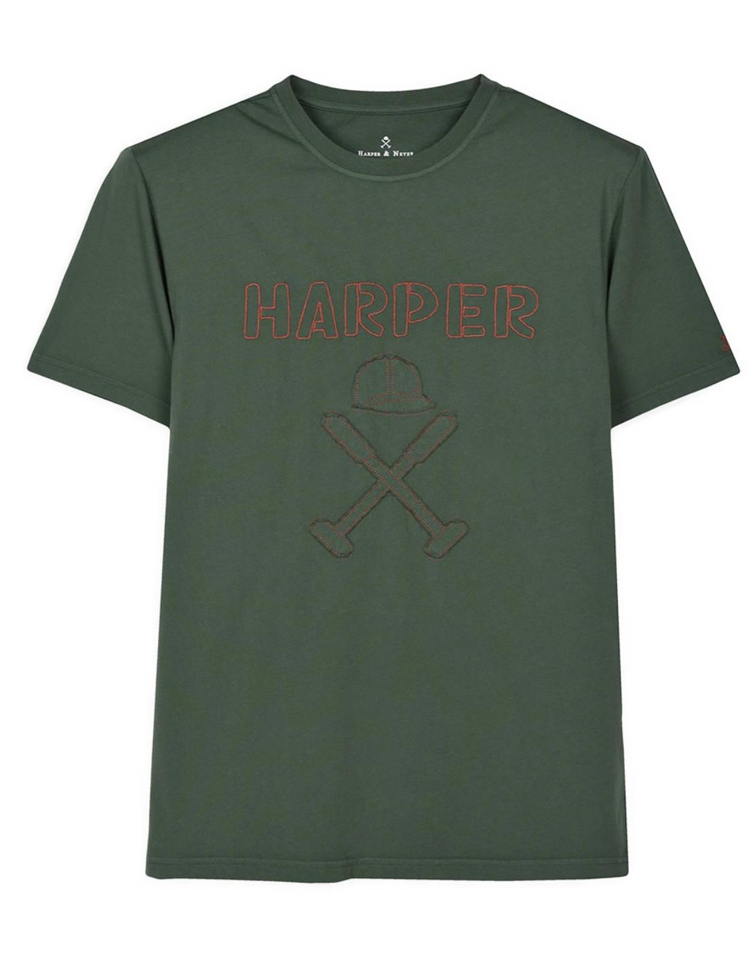 Camiseta Harper&Neyer Chelly verde manga corta para hombre