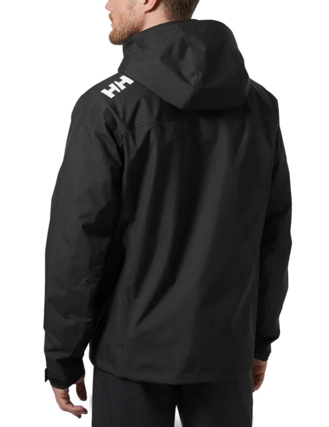 Chaqueta Helly Hansen Midlayer negra capucha para hombre