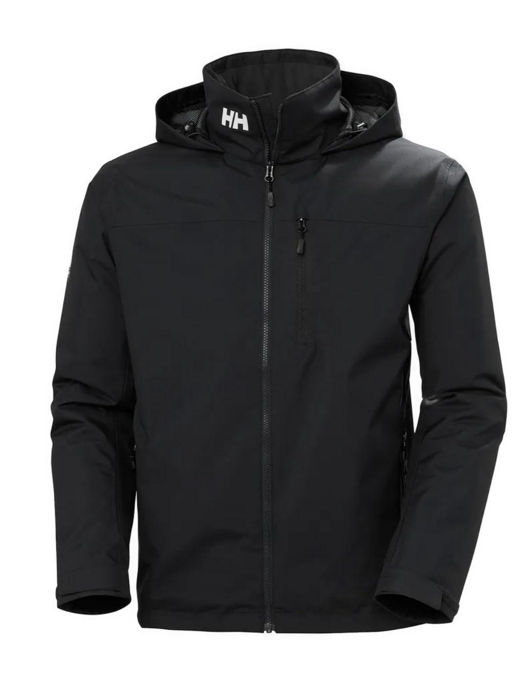 Chaqueta Helly Hansen Midlayer negra capucha para hombre