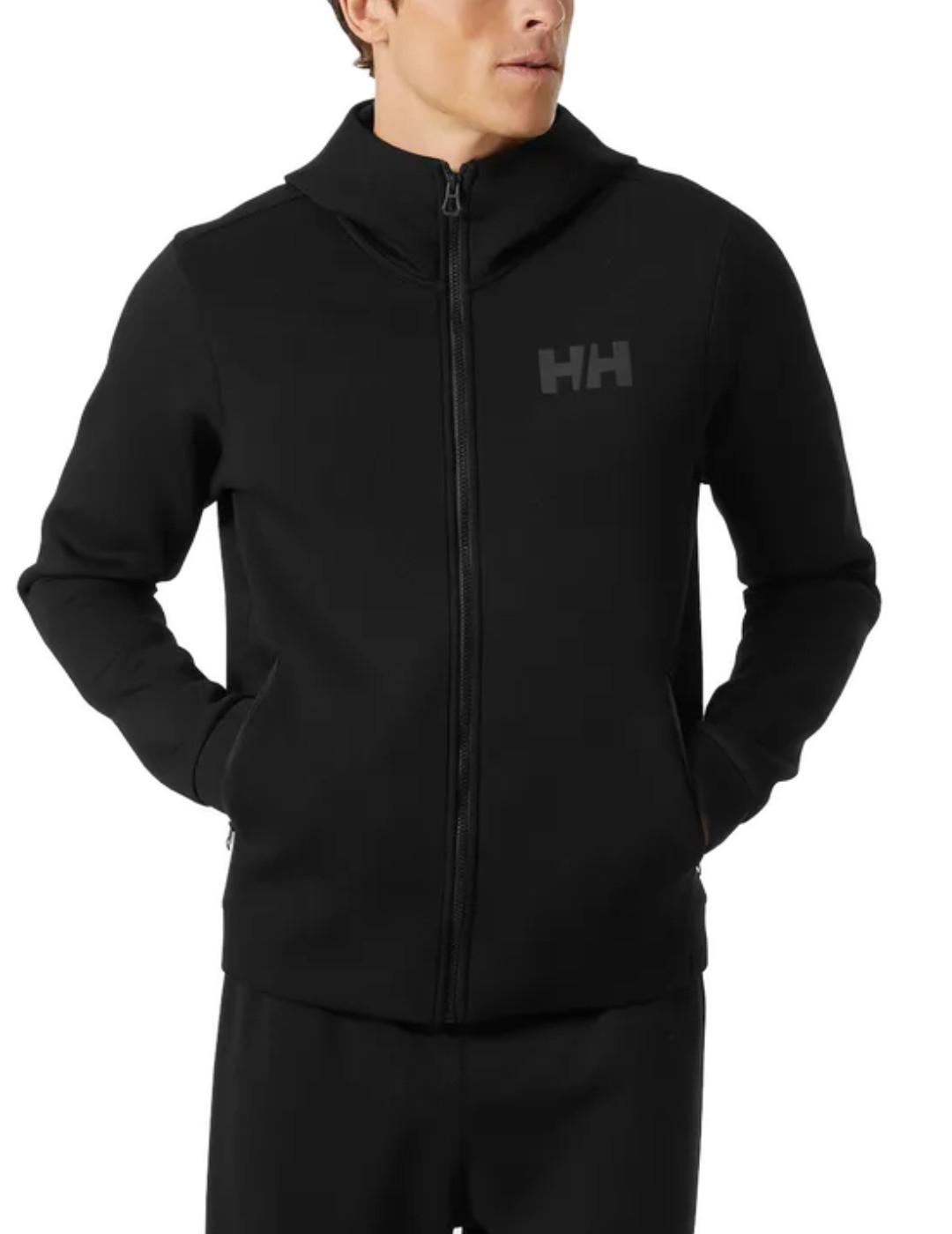 Chaqueta Helly Hansen Ocean negra con capucha para hombre