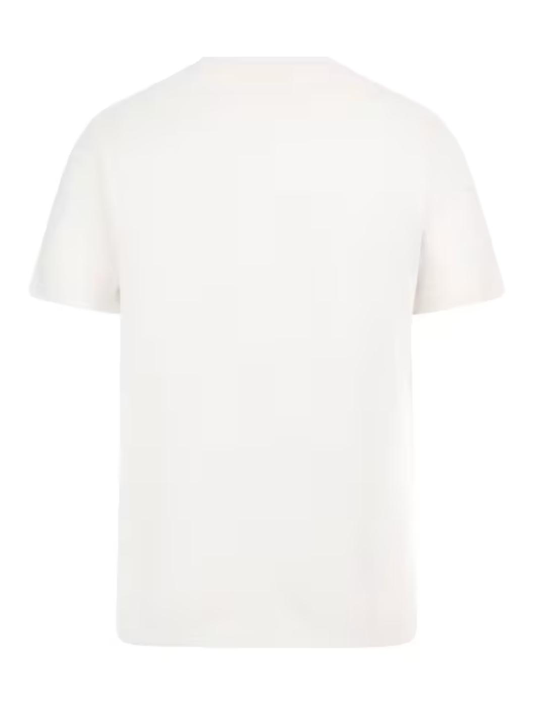 Camiseta Guess Logo blanca manga corta para hombre