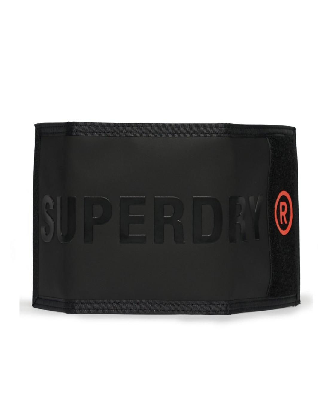 Cartera Superdry Tarp negro velcro logotipo para hombre