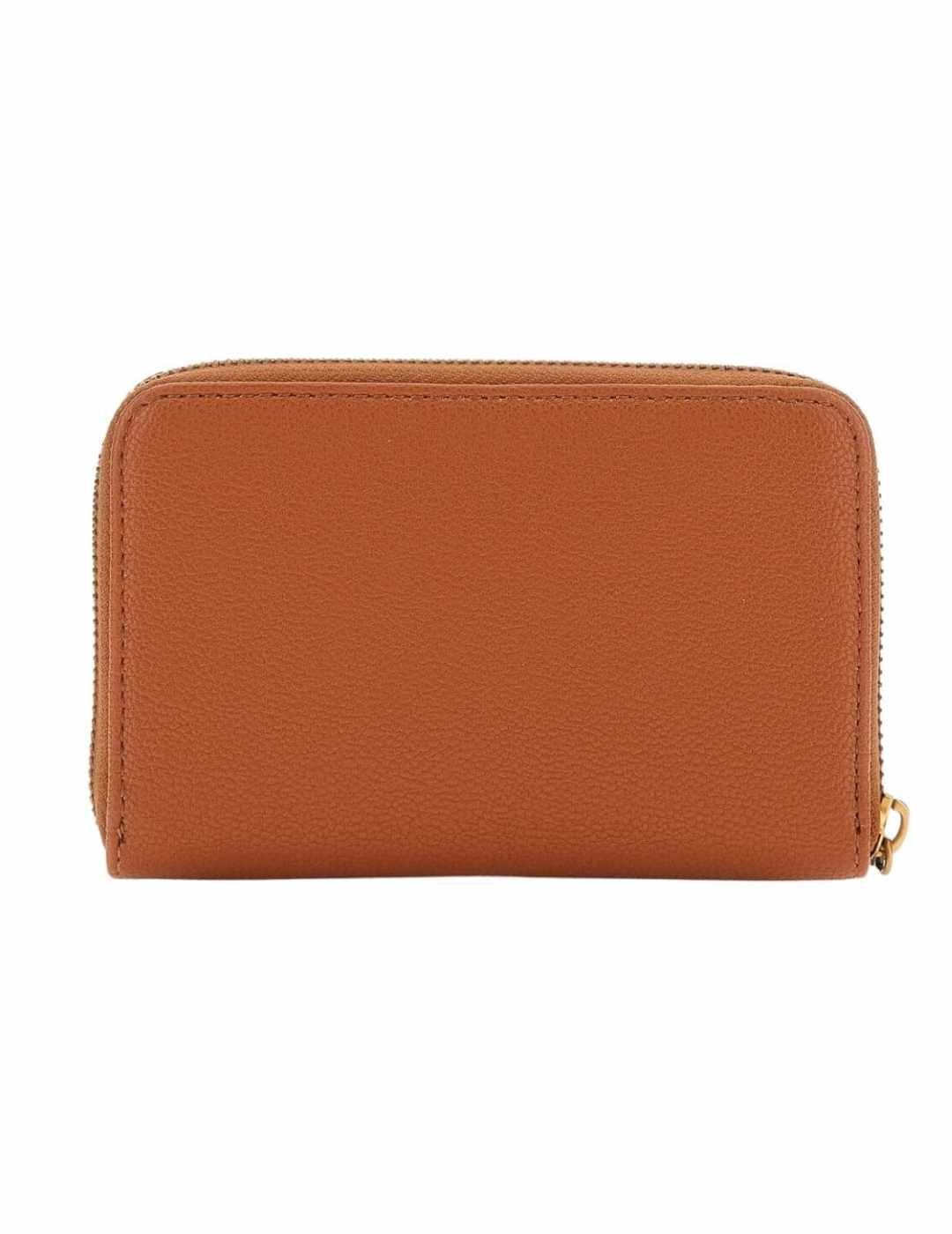 Cartera Guess Malva marrón hebilla dorada para mujer