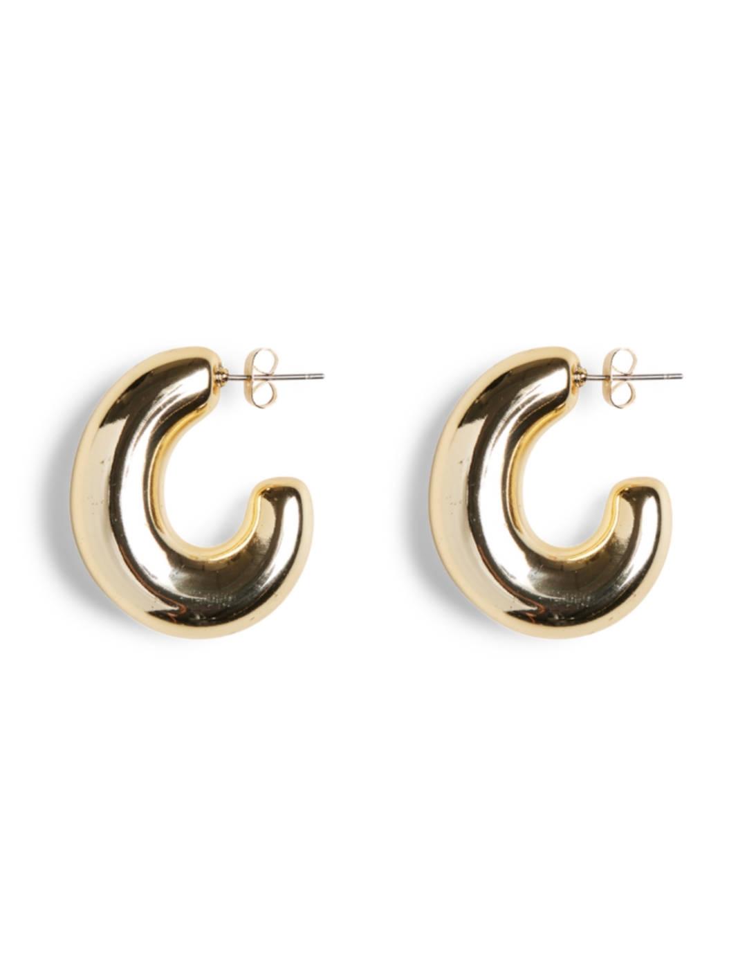 Pendientes Pieces Nicoline dorados para mujer