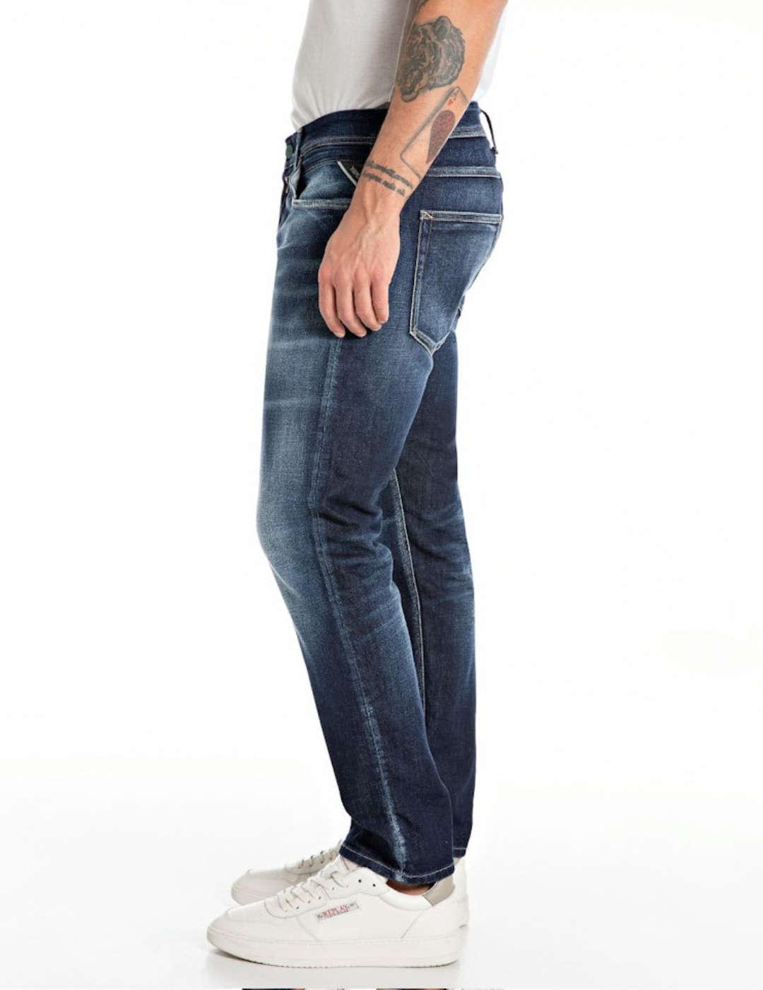 Pantalón vaquero Replay Willbi azul marino para hombre