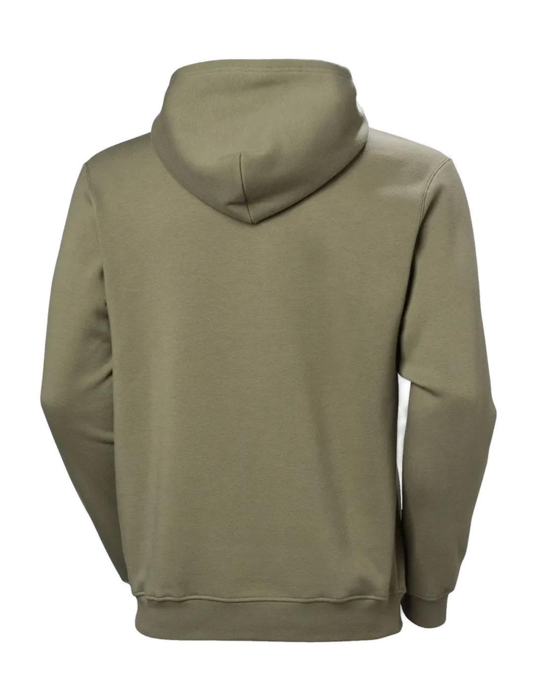 Sudadera Helly Hansen capucha verde regular para hombre