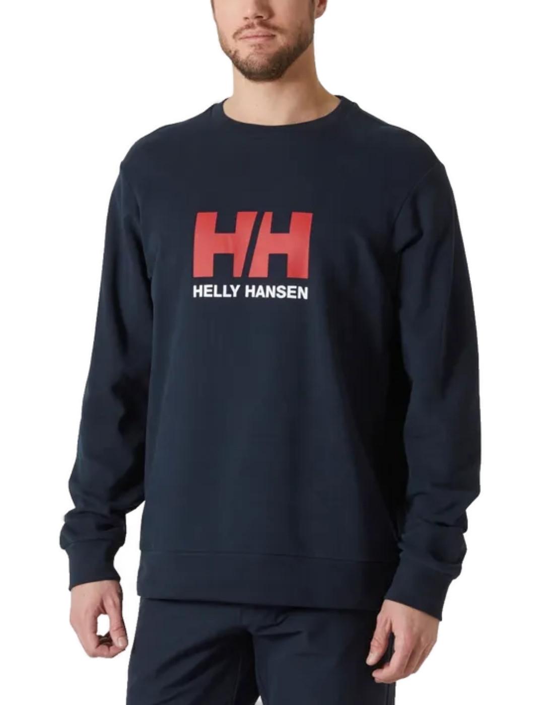 Sudadera Helly Hansen azul marino sin capucha para hombre