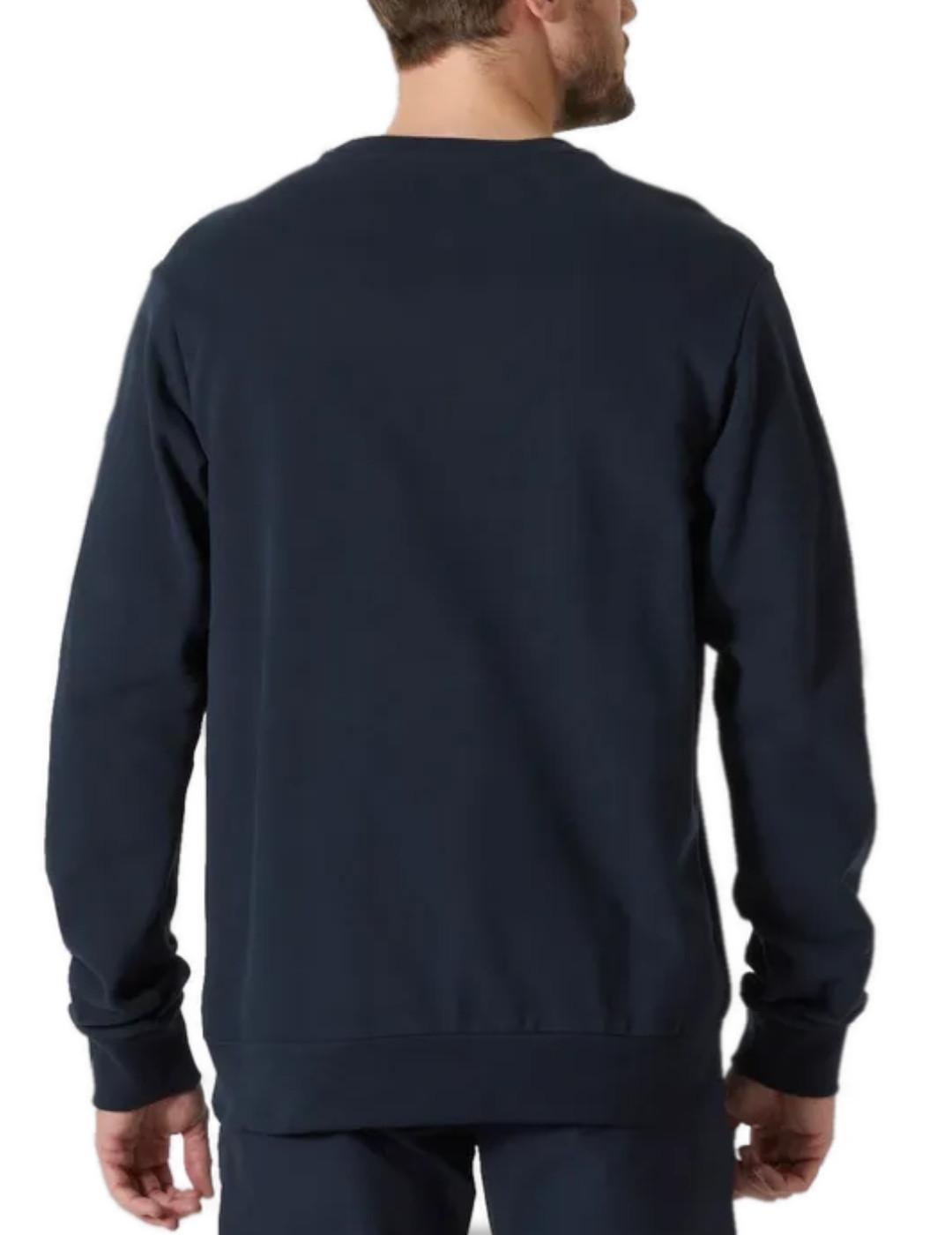 Sudadera Helly Hansen azul marino sin capucha para hombre