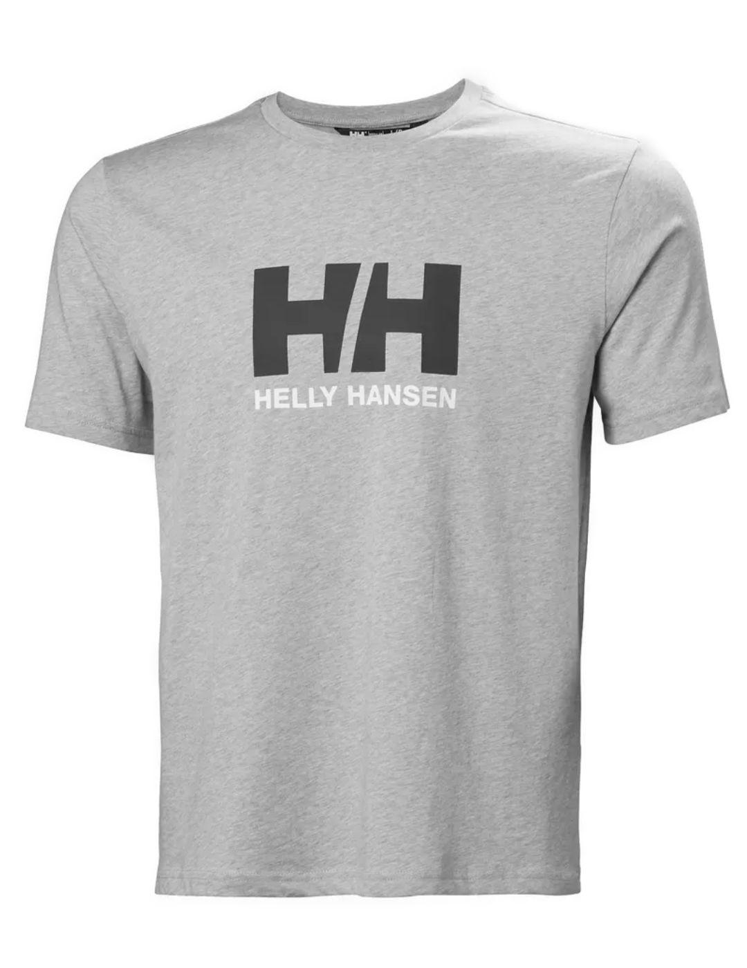 Camiseta Helly Hansen gris claro manga corta para hombre