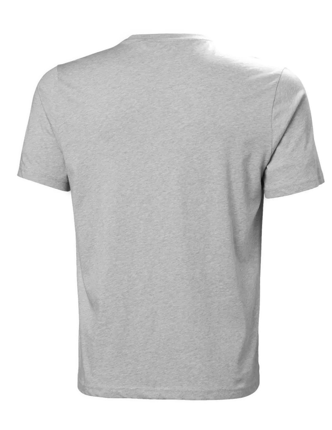 Camiseta Helly Hansen gris claro manga corta para hombre