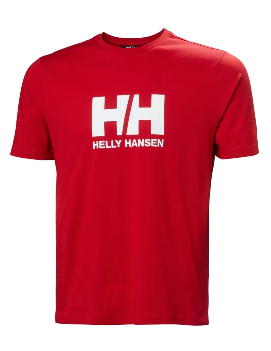 Camiseta Helly Hansen roja manga corta para hombre