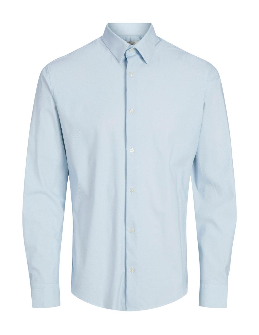 Camisa Jack&Jones Active azul rayas slim fit para hombre