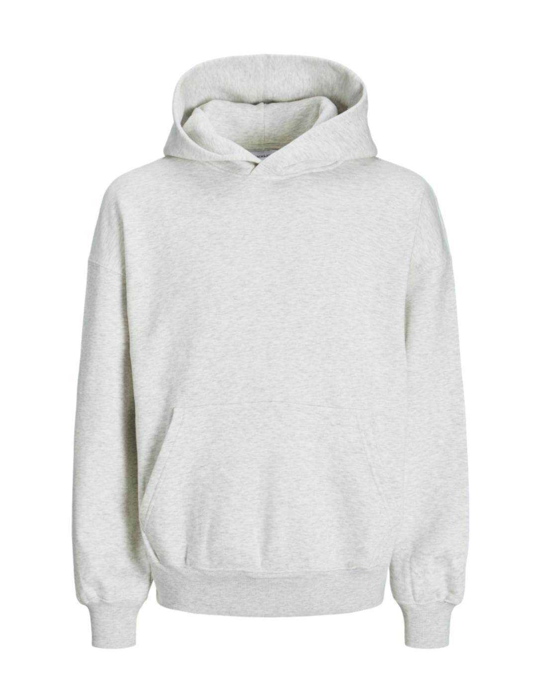 Sudadera Jack&Jones Urban gris claro con capucha para hombre