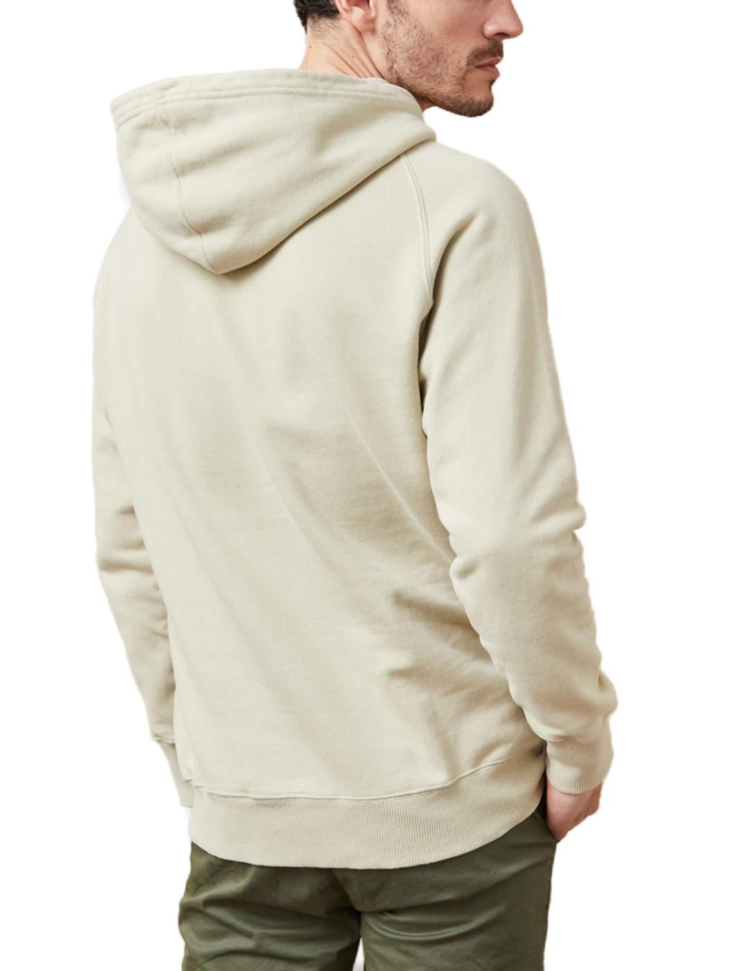 Sudadera Altonadock beige capucha regular fit para hombre