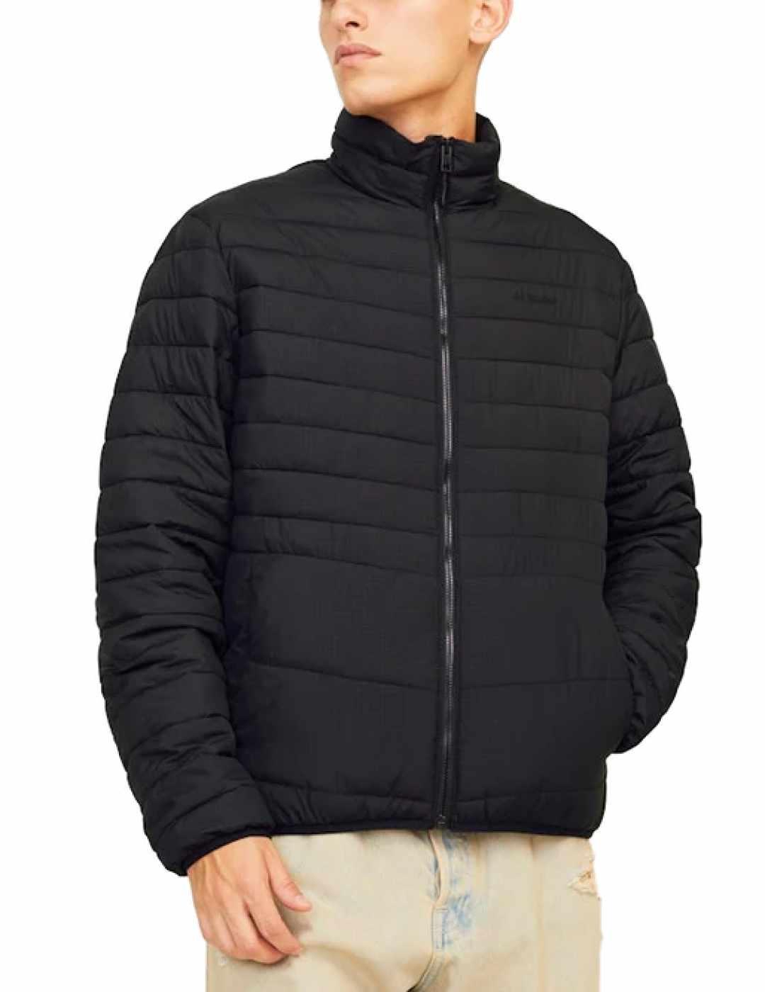 Plumas Jack&Jones State negro guateado para hombre