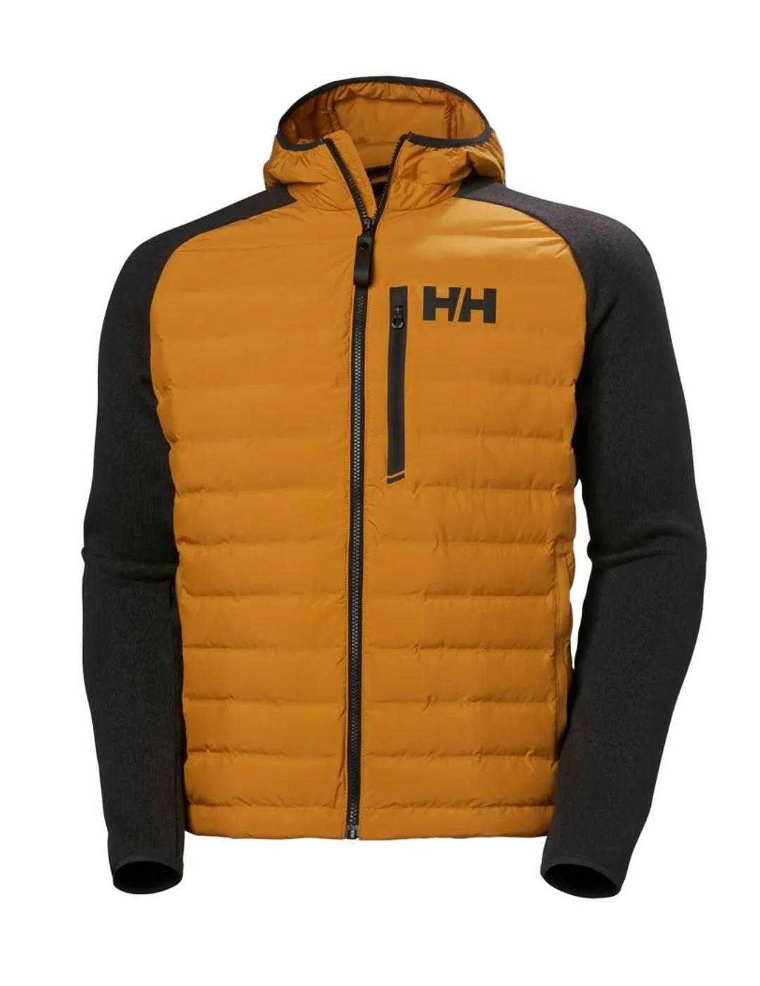 Chaqueta Helly Hansen Artic mostaza guateada para hombre