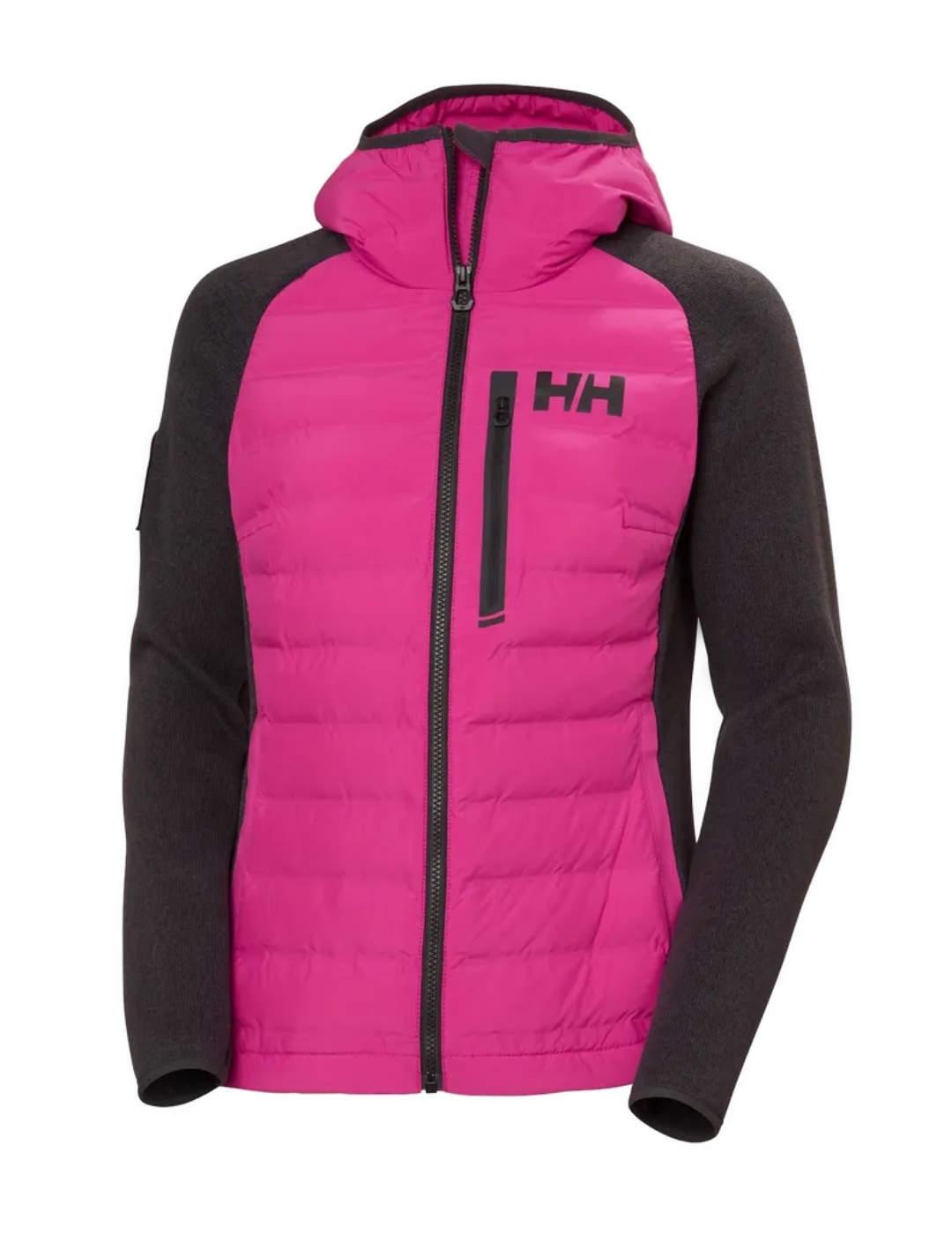 Chaqueta Helly Hansen Artic rosa aislante con capucha mujer