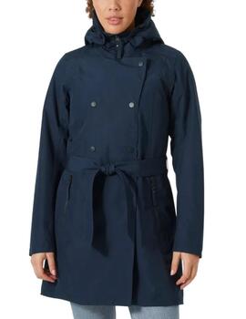 Parka Helly Hansen Welsey azul marino capucha para mujer