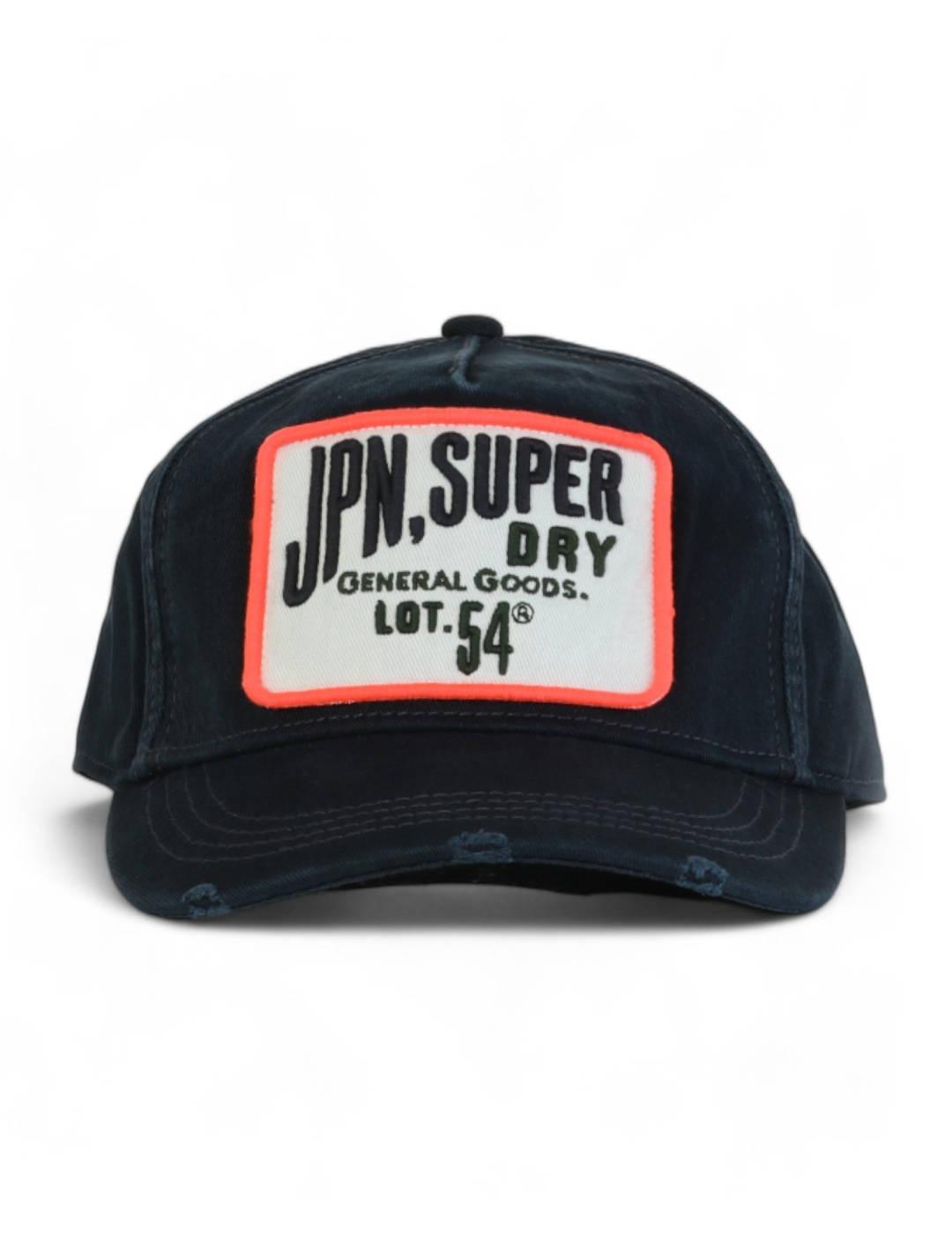 Gorra Superdry Trucket azul marino ajustable para hombre