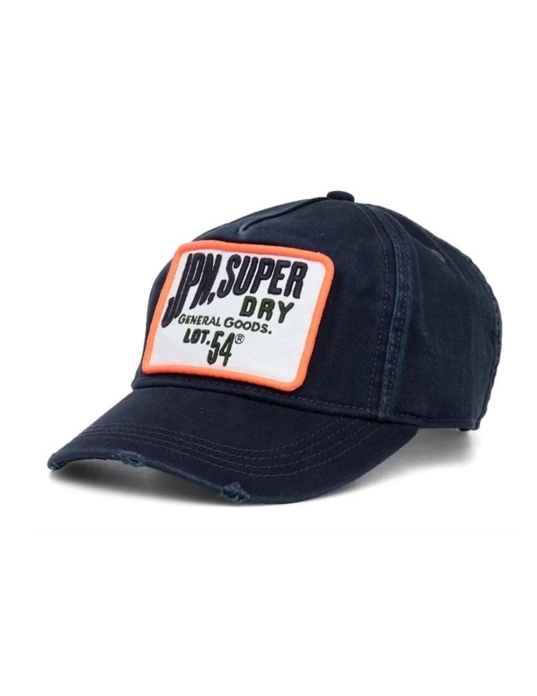 Gorra Superdry Trucket azul marino ajustable para hombre