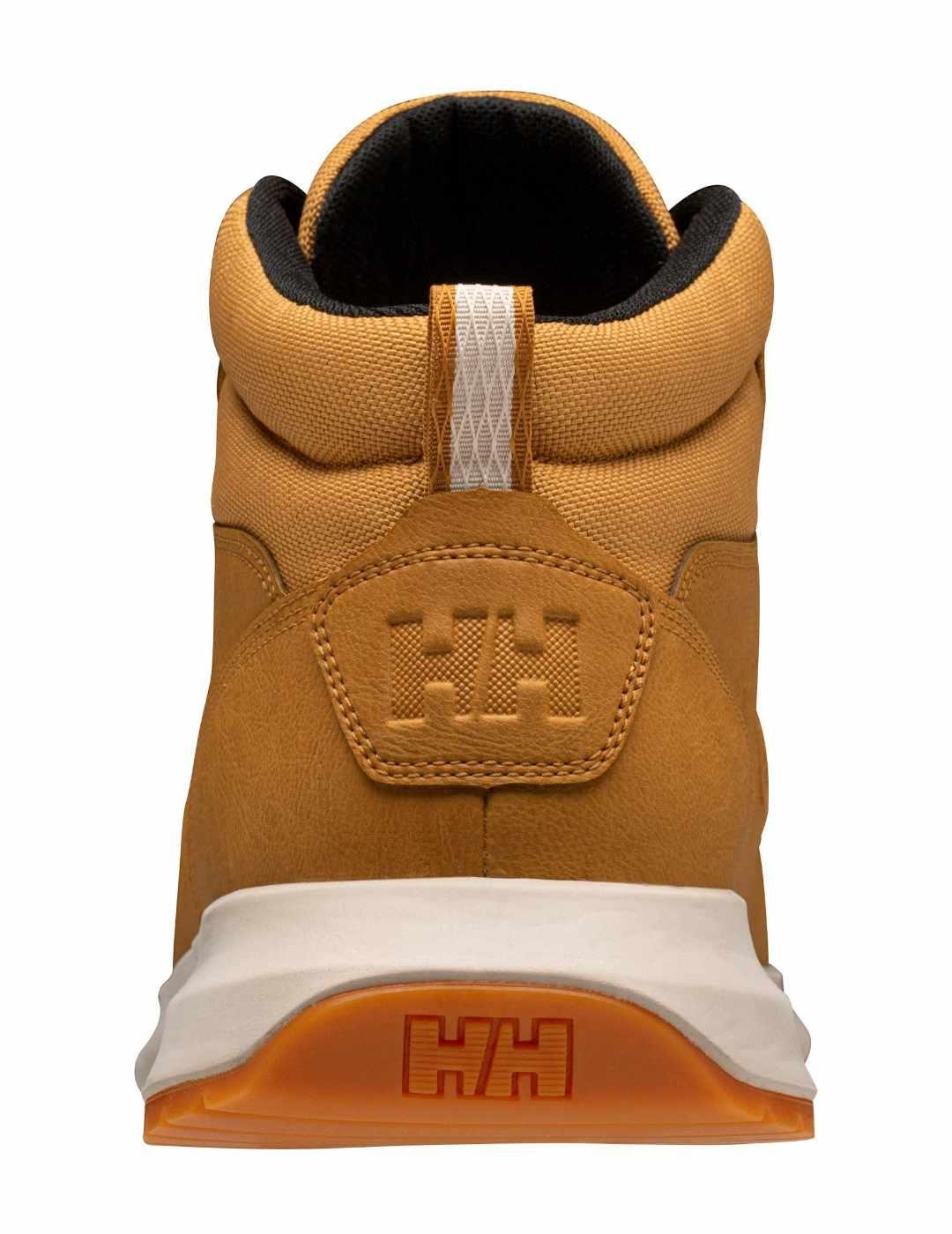 Botines Helly Hansen camel de piel impermeables unisex