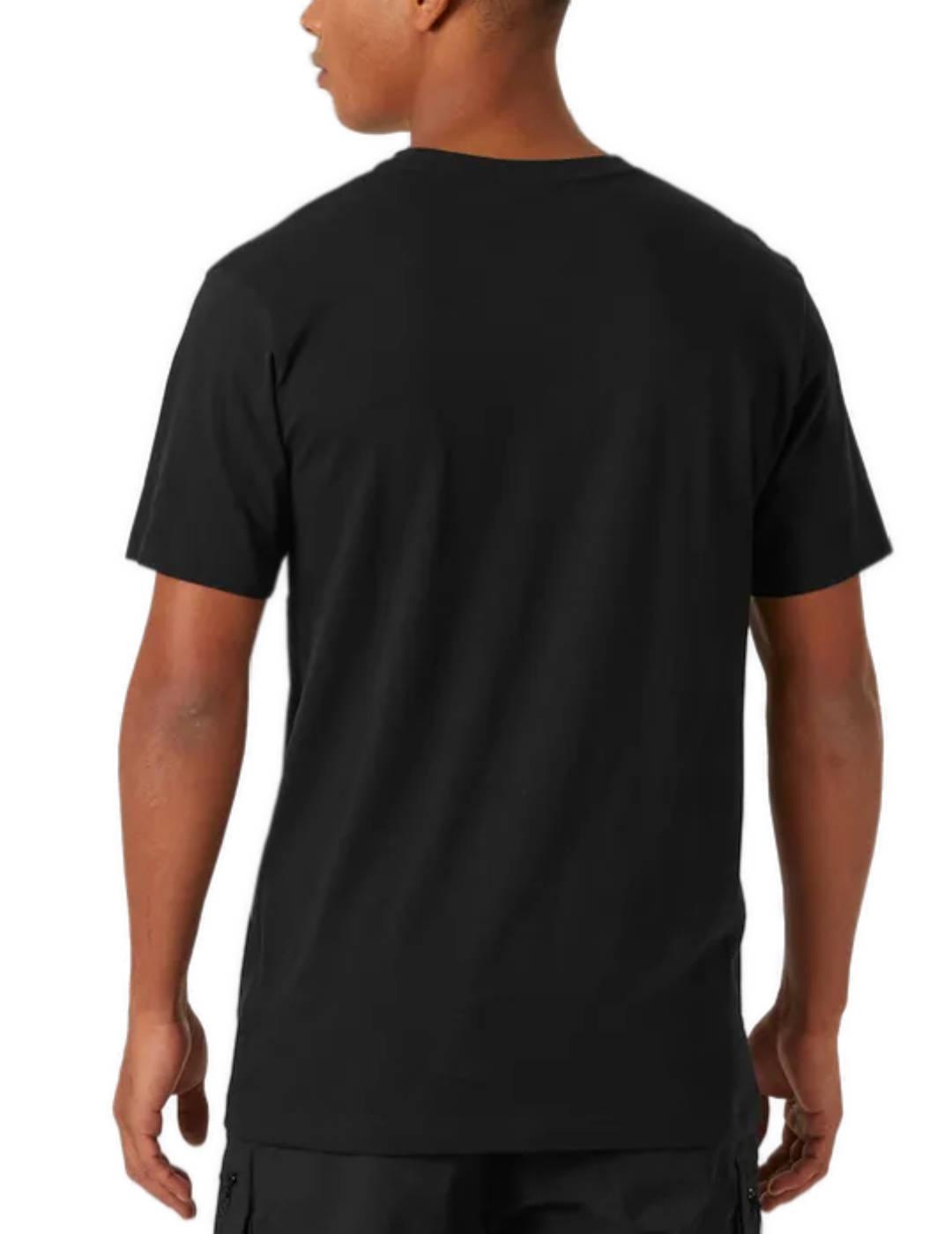 Camiseta Helly Hansen Graphic negra manga corta para hombre