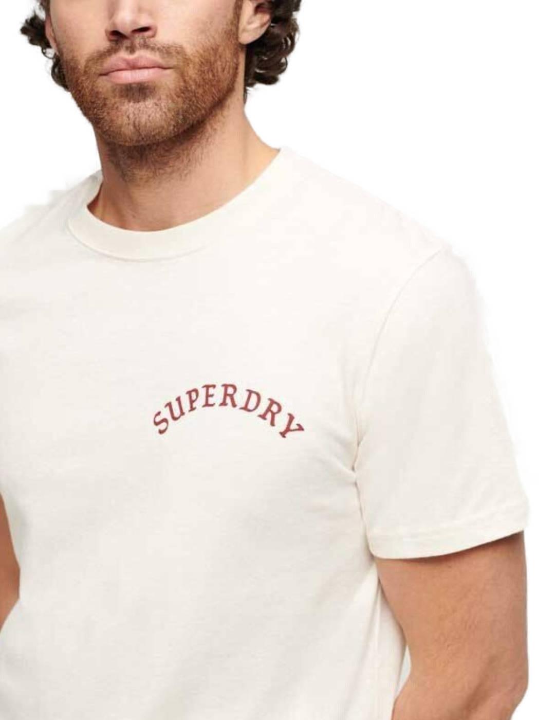 Camiseta Superdry tatuaje crudo manga corta para hombre