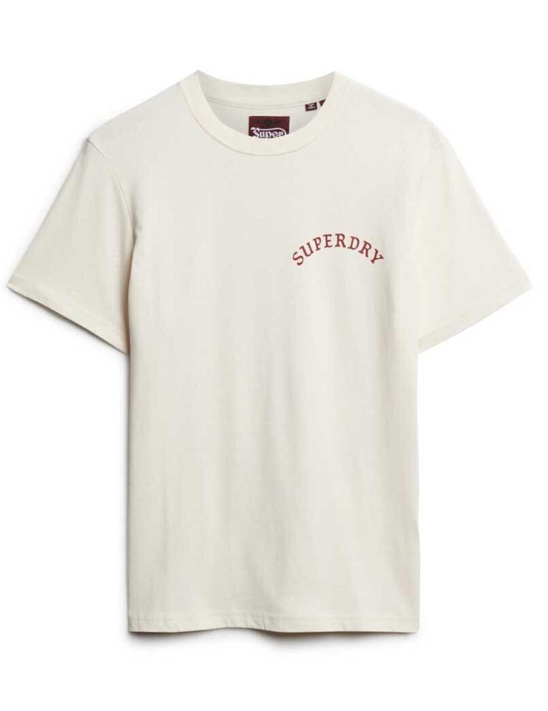 Camiseta Superdry tatuaje crudo manga corta para hombre