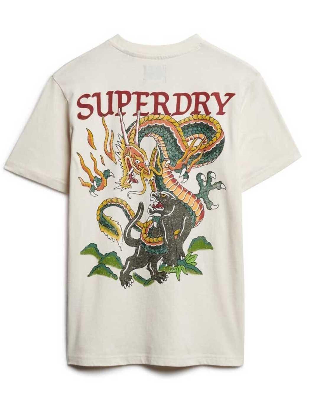 Camiseta Superdry tatuaje crudo manga corta para hombre