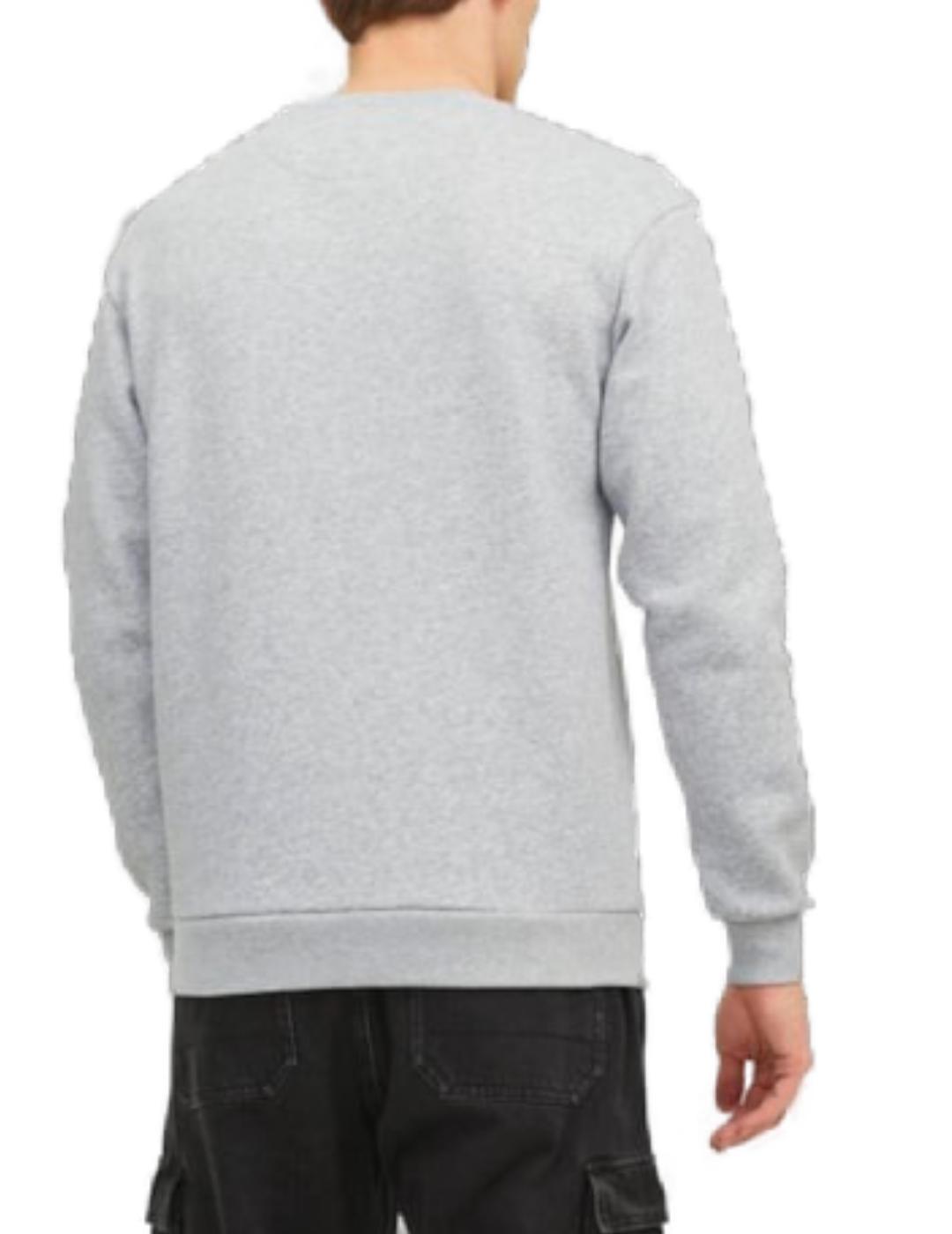 Sudadera Jack&Jones Radley gris claro jaspeado para hombre