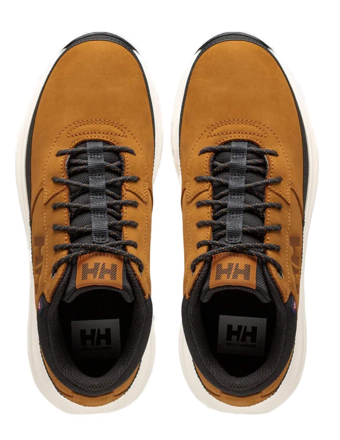 Zapatillas Helly Hansen camel piel impermeable para hombre