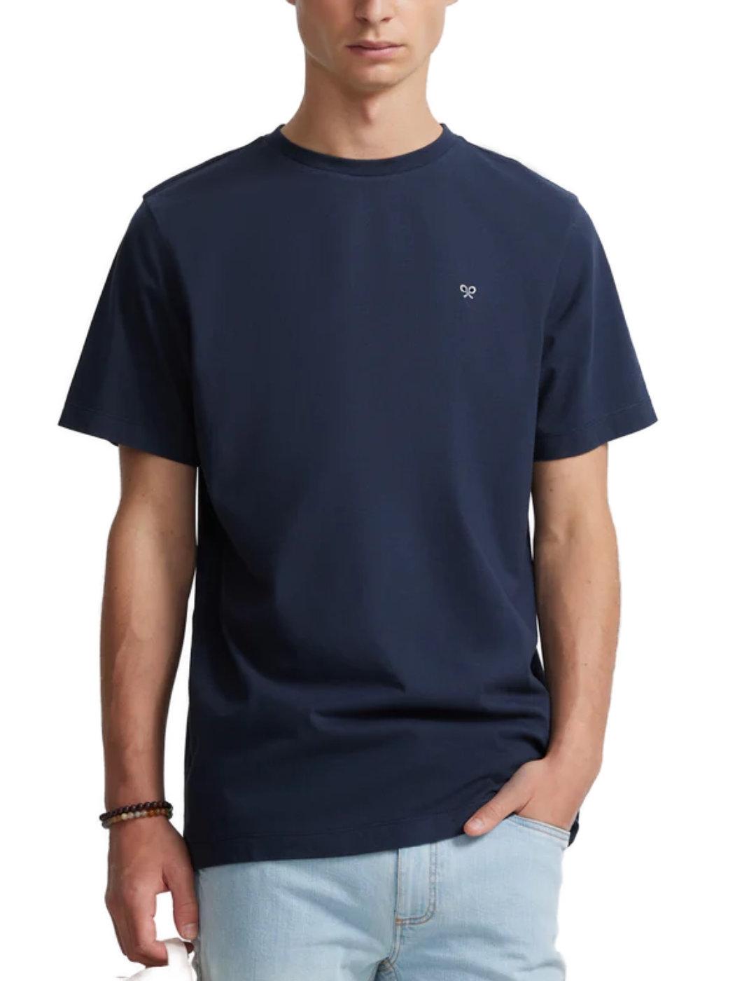 Camiseta Silbon tennis club azul marino manga corta hombre