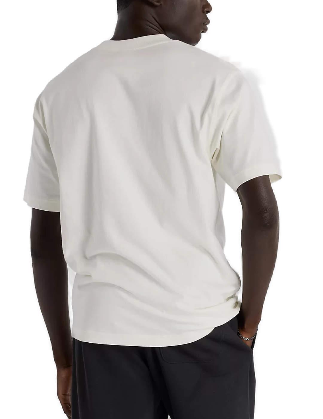 Camiseta New Balance Relaxed blanca manga corta para hombre