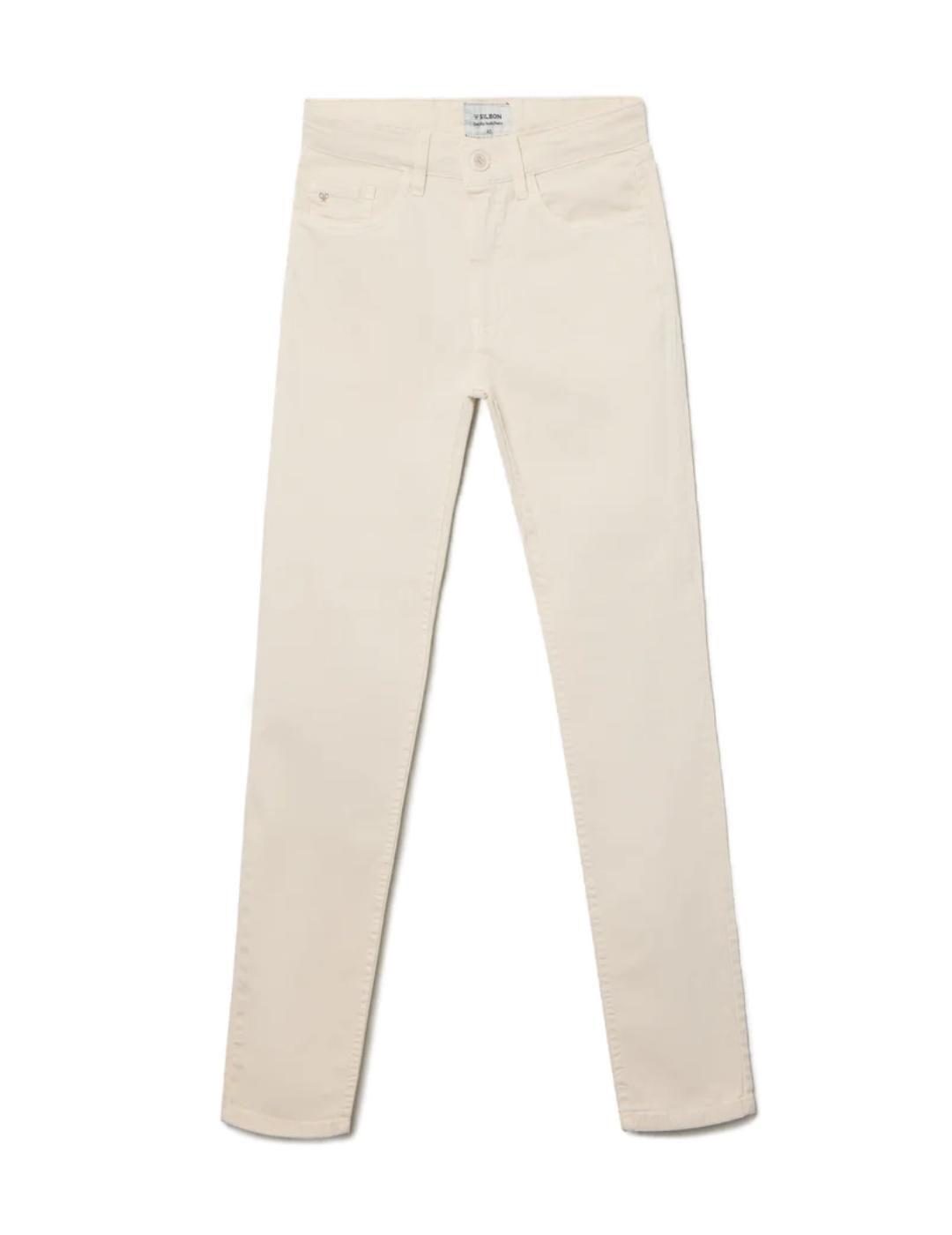 Pantalón vaquero Silbon sport cinco bolsillos piedra hombre