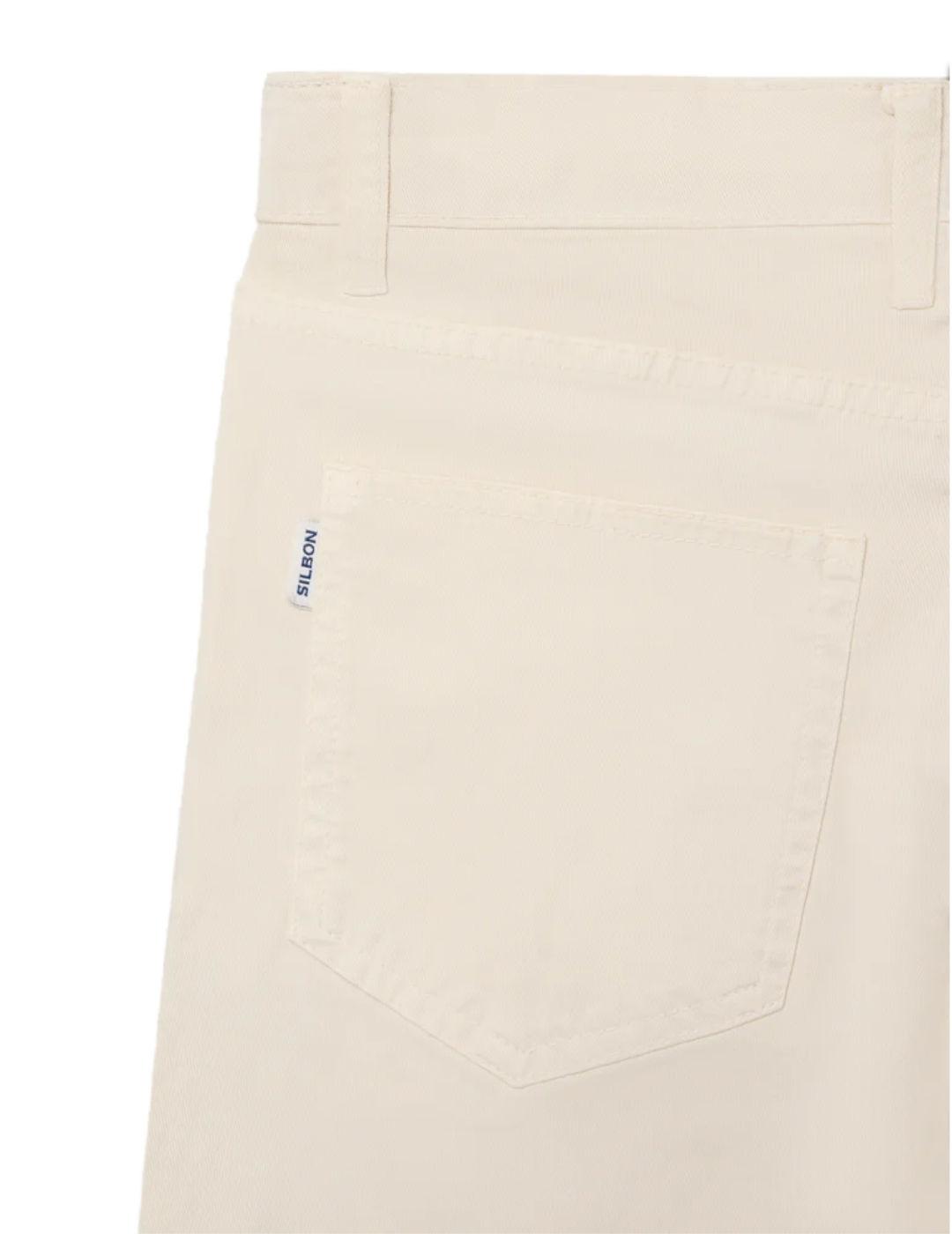 Pantalón vaquero Silbon sport cinco bolsillos piedra hombre