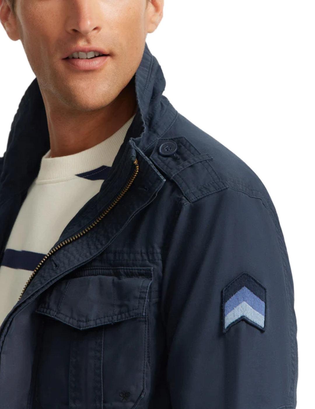 Chaqueta Silbon militar azul marino regular fit para hombre