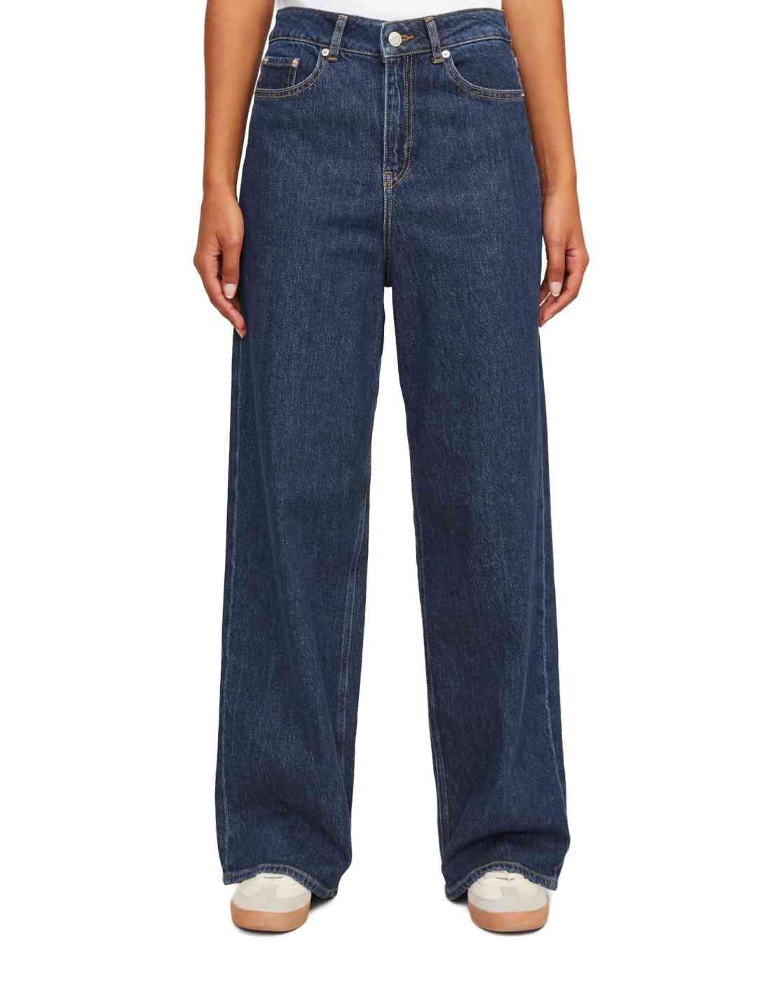 Pantalón vaquero JJXX Tokyo azul oscuro wide leg para mujer