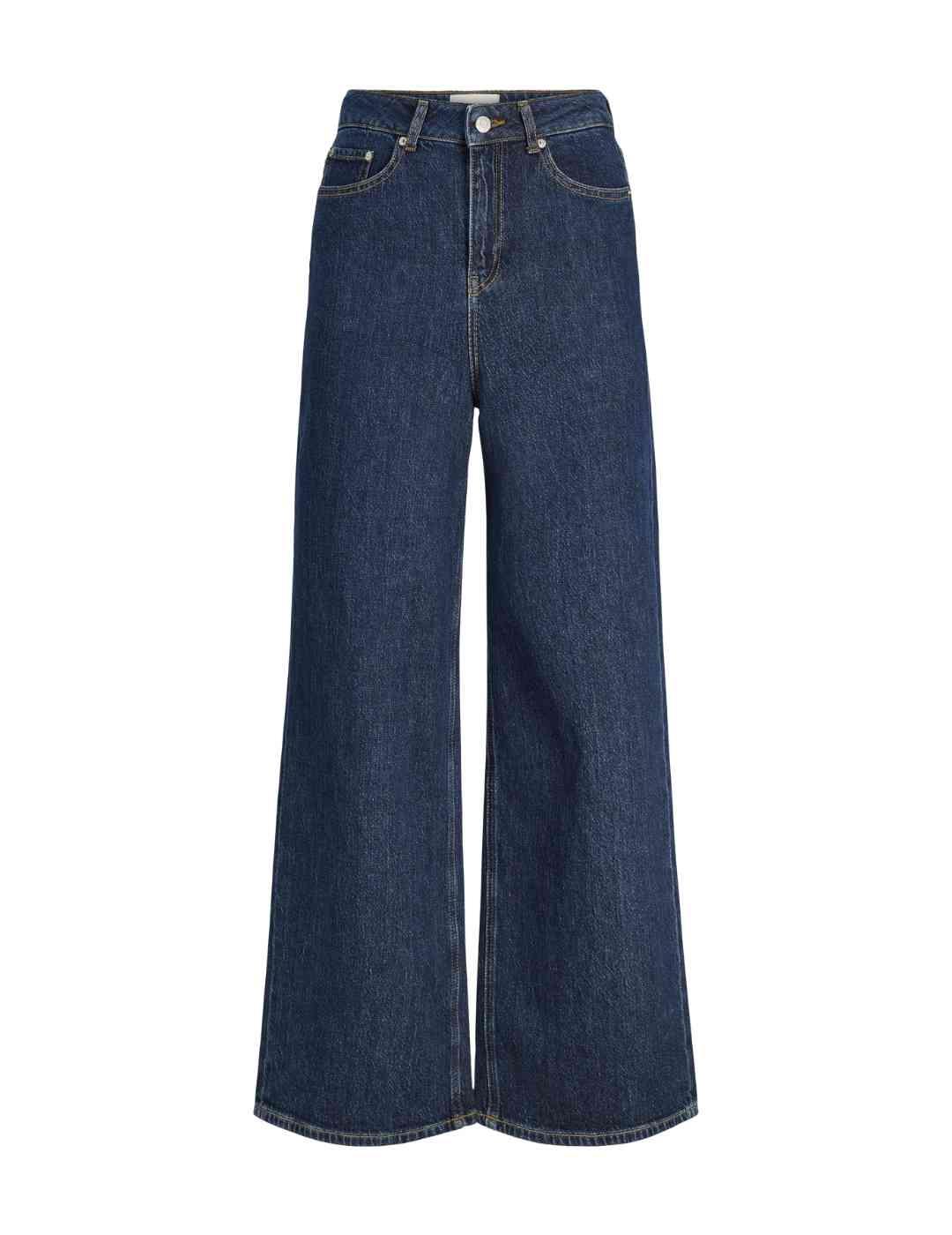 Pantalón vaquero JJXX Tokyo azul oscuro wide leg para mujer