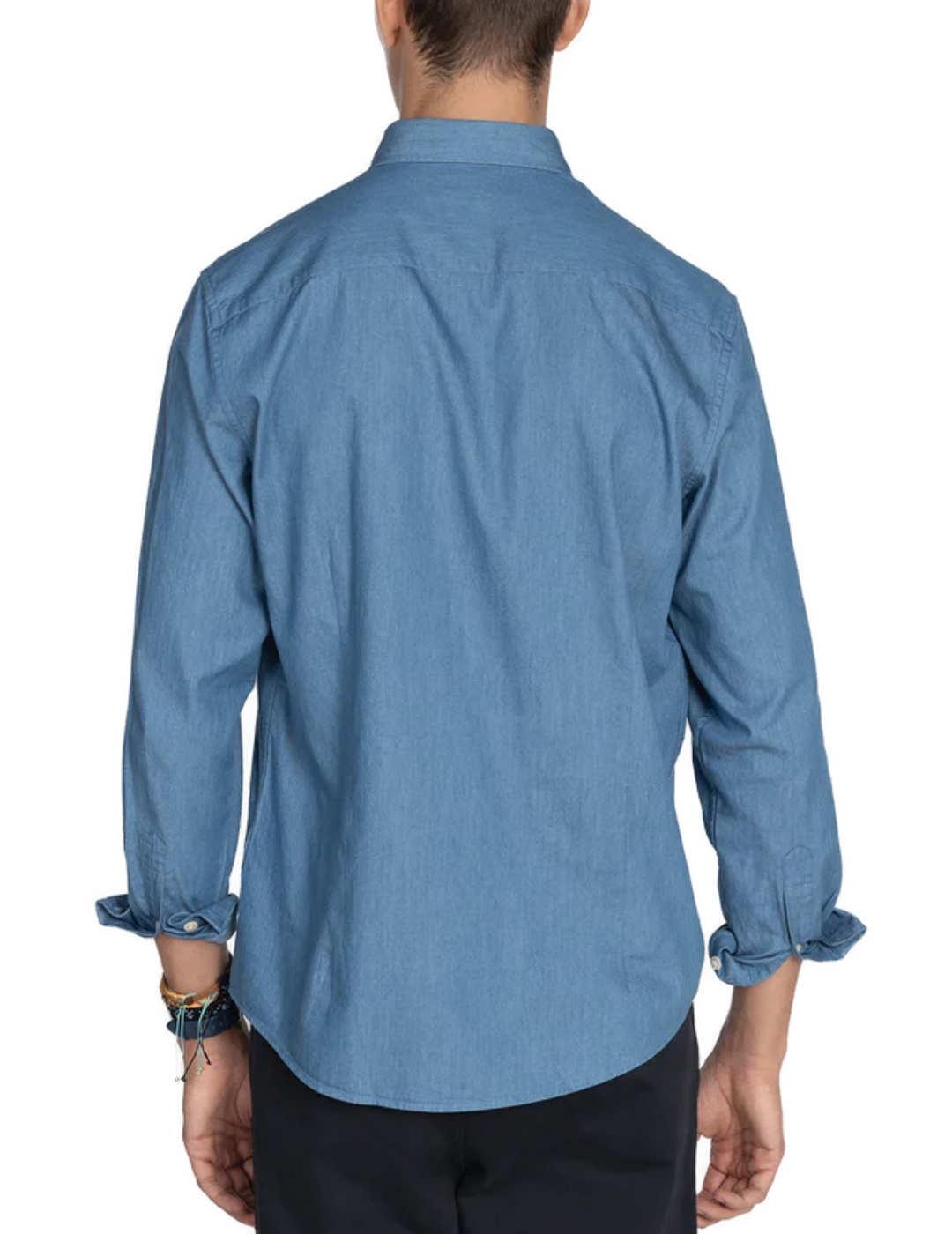 Camisa Harper & Neyer Denim azul medio regular fit de hombre