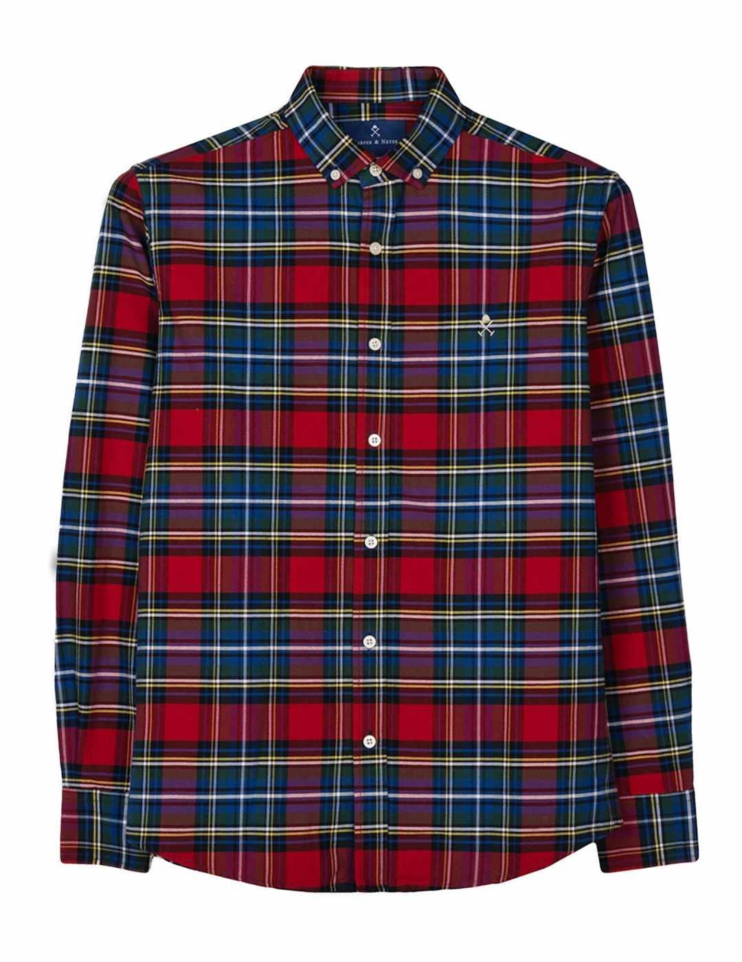 Camisa Harper & Neyer Decklan rojo cuadro escocés de hombre