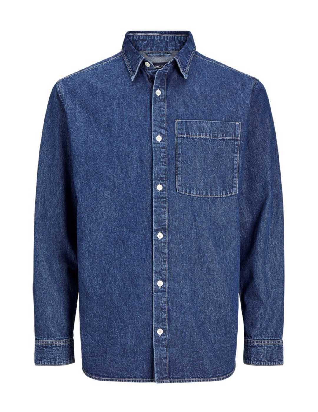 Camisa vaquera Jack&Jones Creek azul marino para hombre