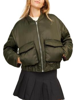 Chaqueta bomber JJXX Caren verde brillante para mujer