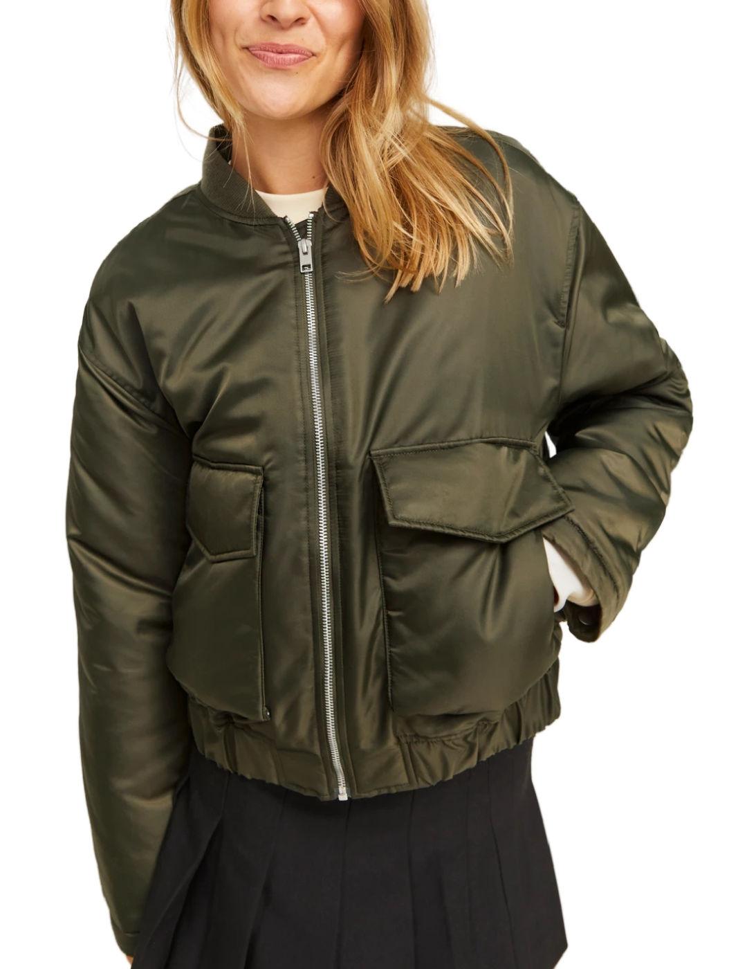 Chaqueta bomber JJXX Caren verde brillante para mujer