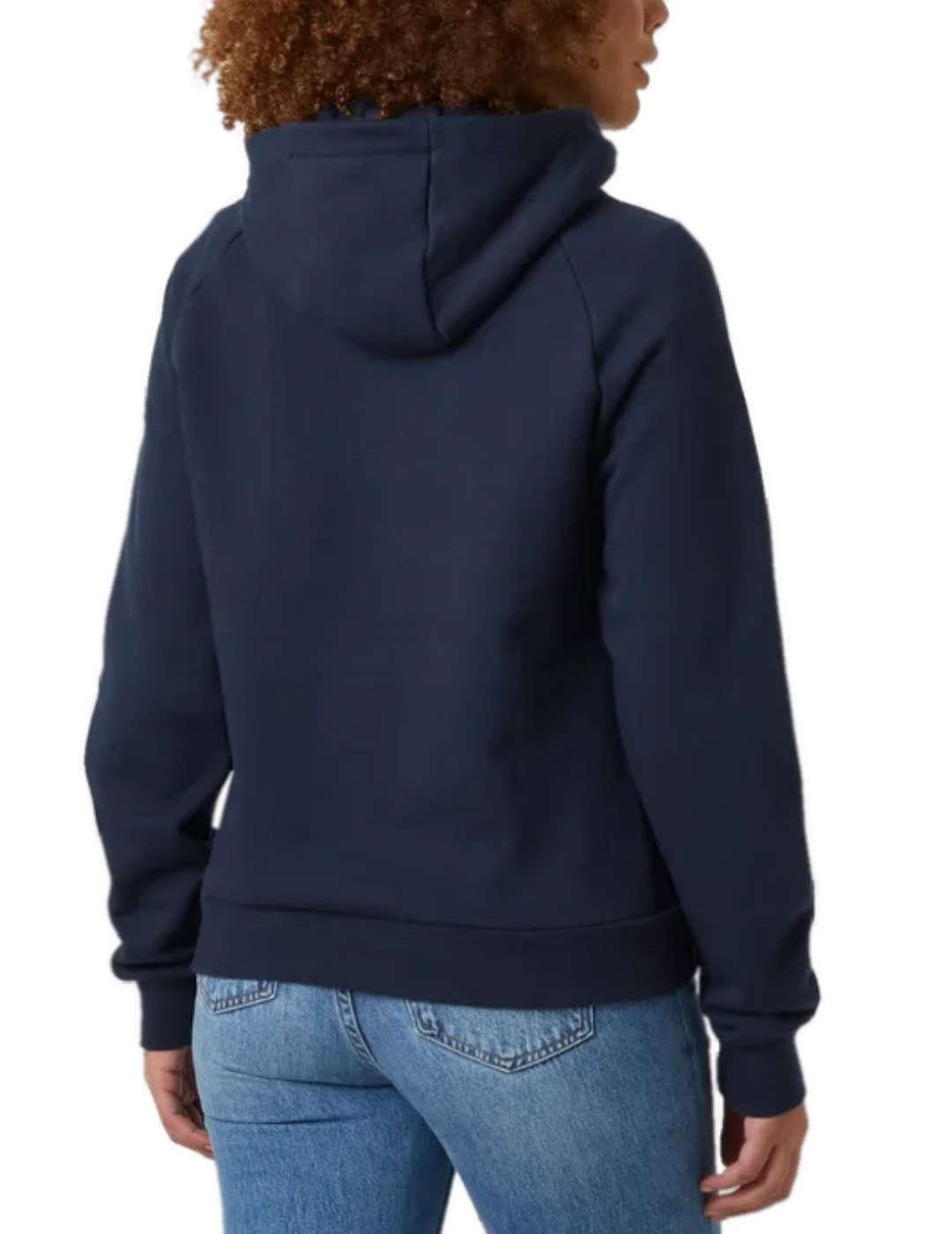 Sudadera Helly Hansen Cooton azul marino capucha para mujer