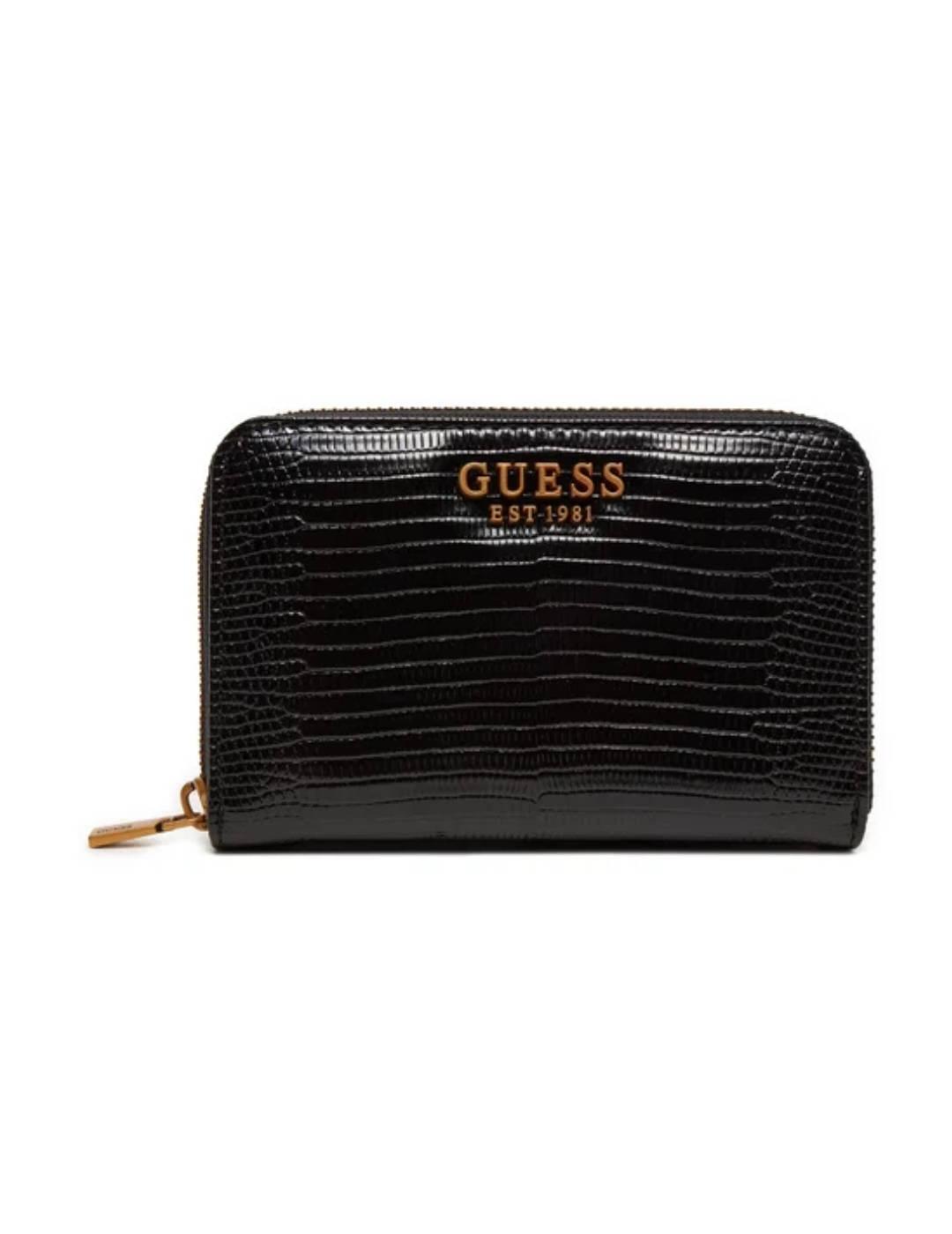 Cartera Guess Eco Ali negro efecto piel para mujer