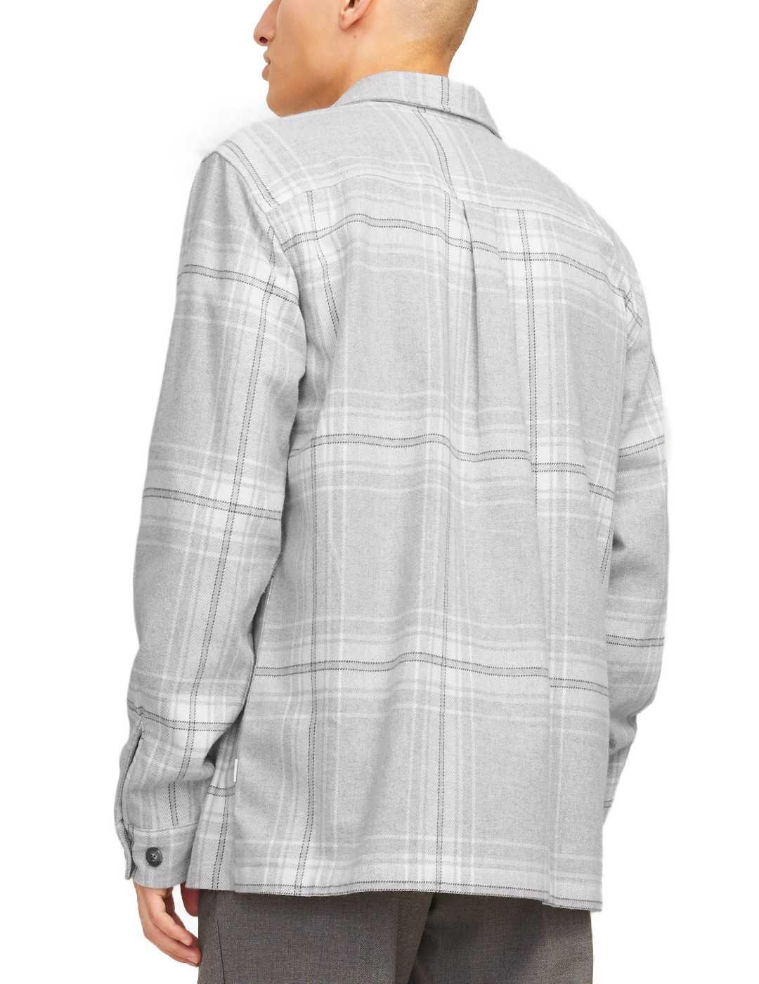 Sobrecamisa Jack&Jones Raymon gris cuadros para hombre